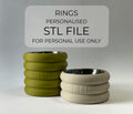 Custom Personalised STL Rings