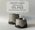 Custom Personalised STL Smooth Wave